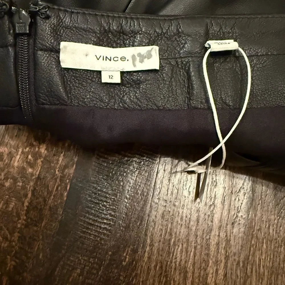 Vince  leather skirt